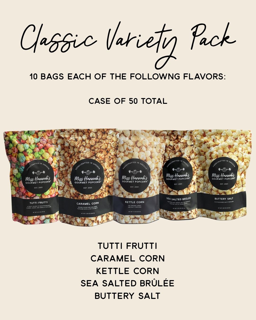 Variety Snack Bag Case (50 bags)