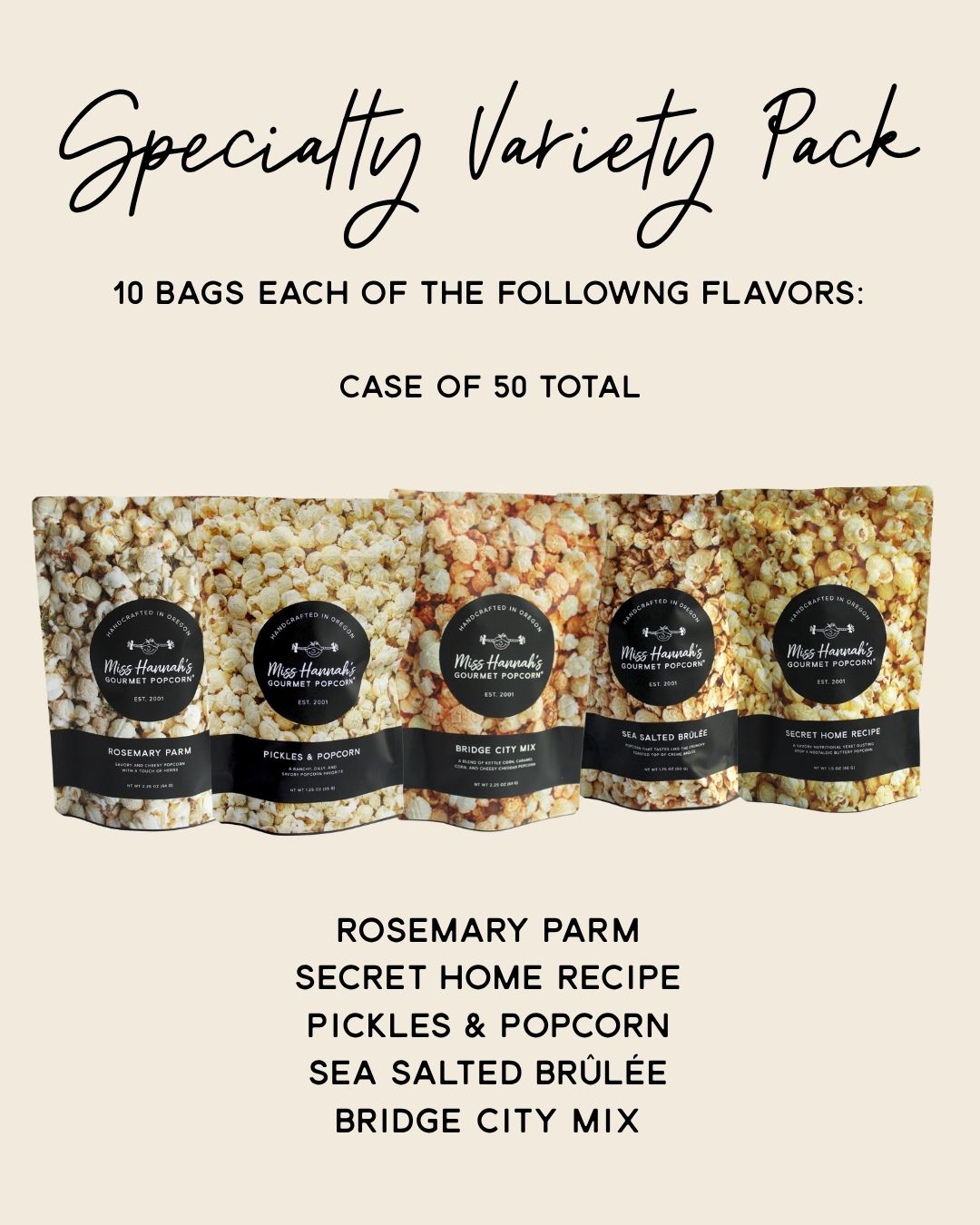 Variety Snack Bag Case (50 bags)